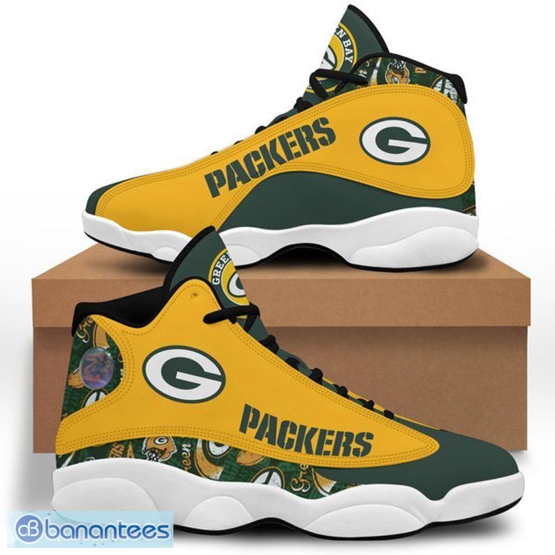 Green Bay Packers Team Air Jordan 13 Shoes