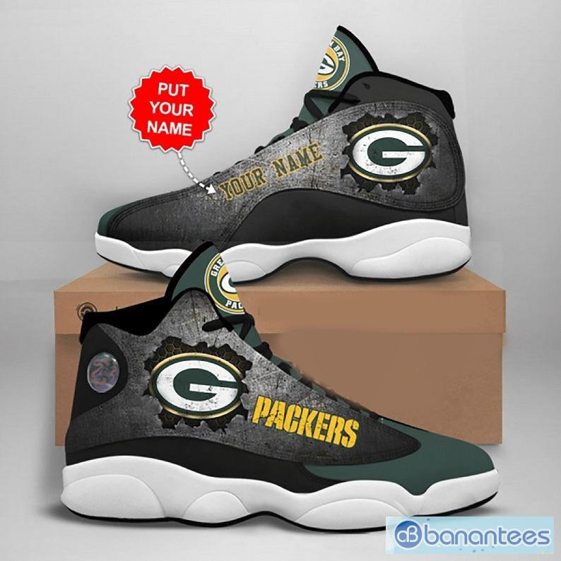 Green Bay Packers Air Jordan 13 Custom Name For Fans