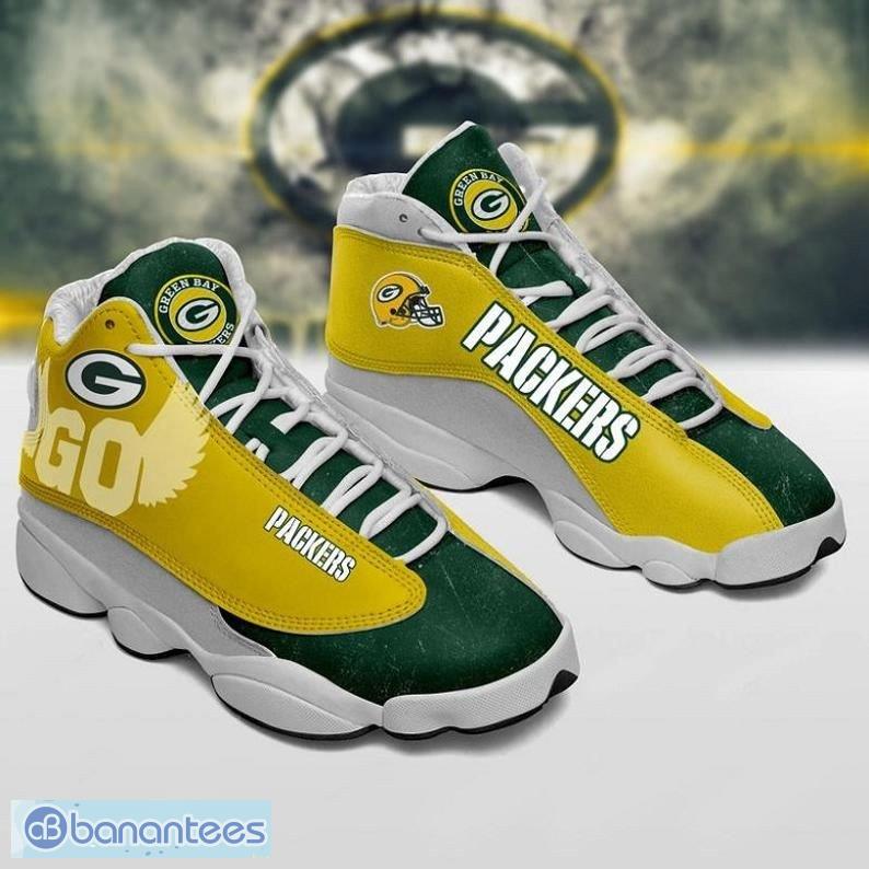 Green Bay Packers NFL Go Fly Fan Air Jordan 13 Shoes For Men And