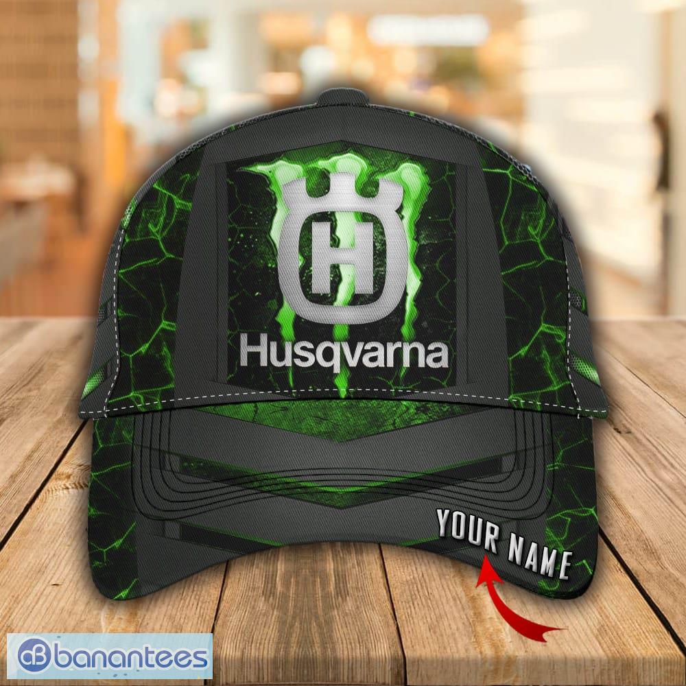Husqvarna Motorcycles Logo Green Monster Hat Cap Custom Name Banantees