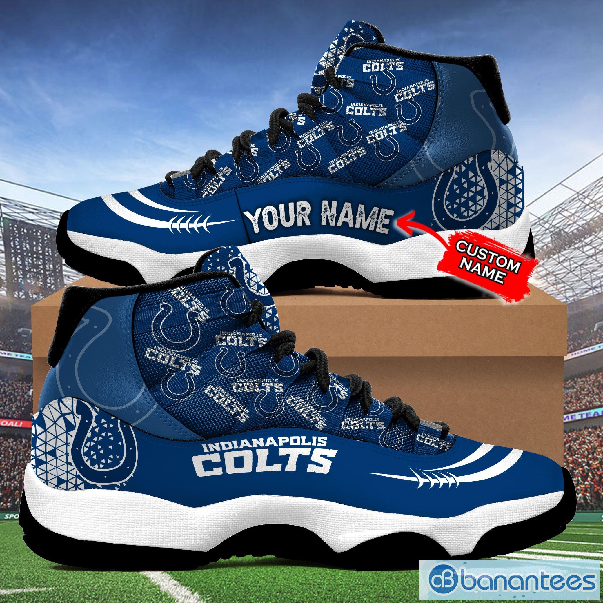 Indianapolis Colts Air Jordan 13 Sneakers Sport Shoes 