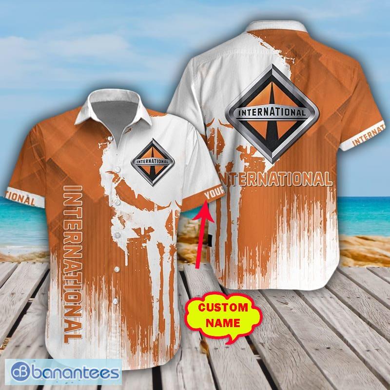 Orange,Orange Beach Shirt, Orange Summer Hawaiian Shirt - Banantees