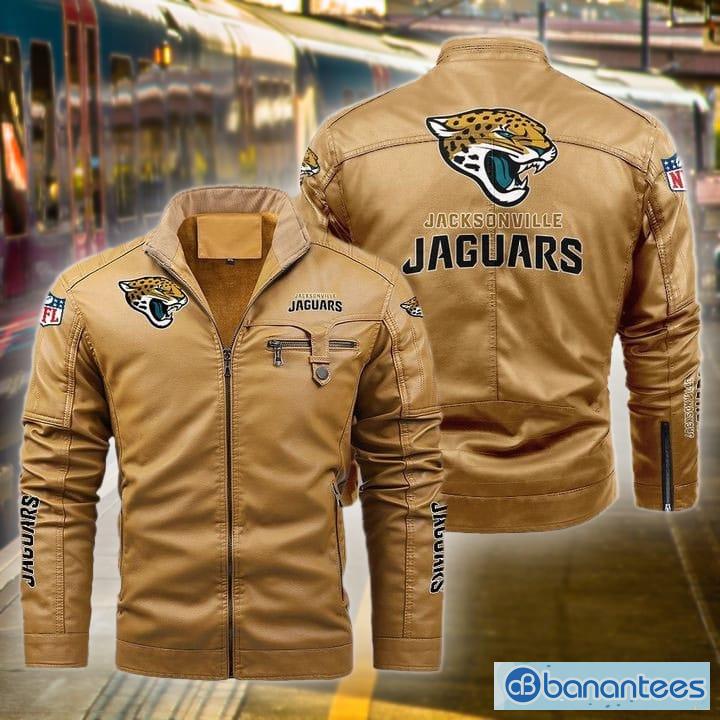 Jacksonville Jaguars Leather Jacket motorcycle fans Black For Mens -  Banantees