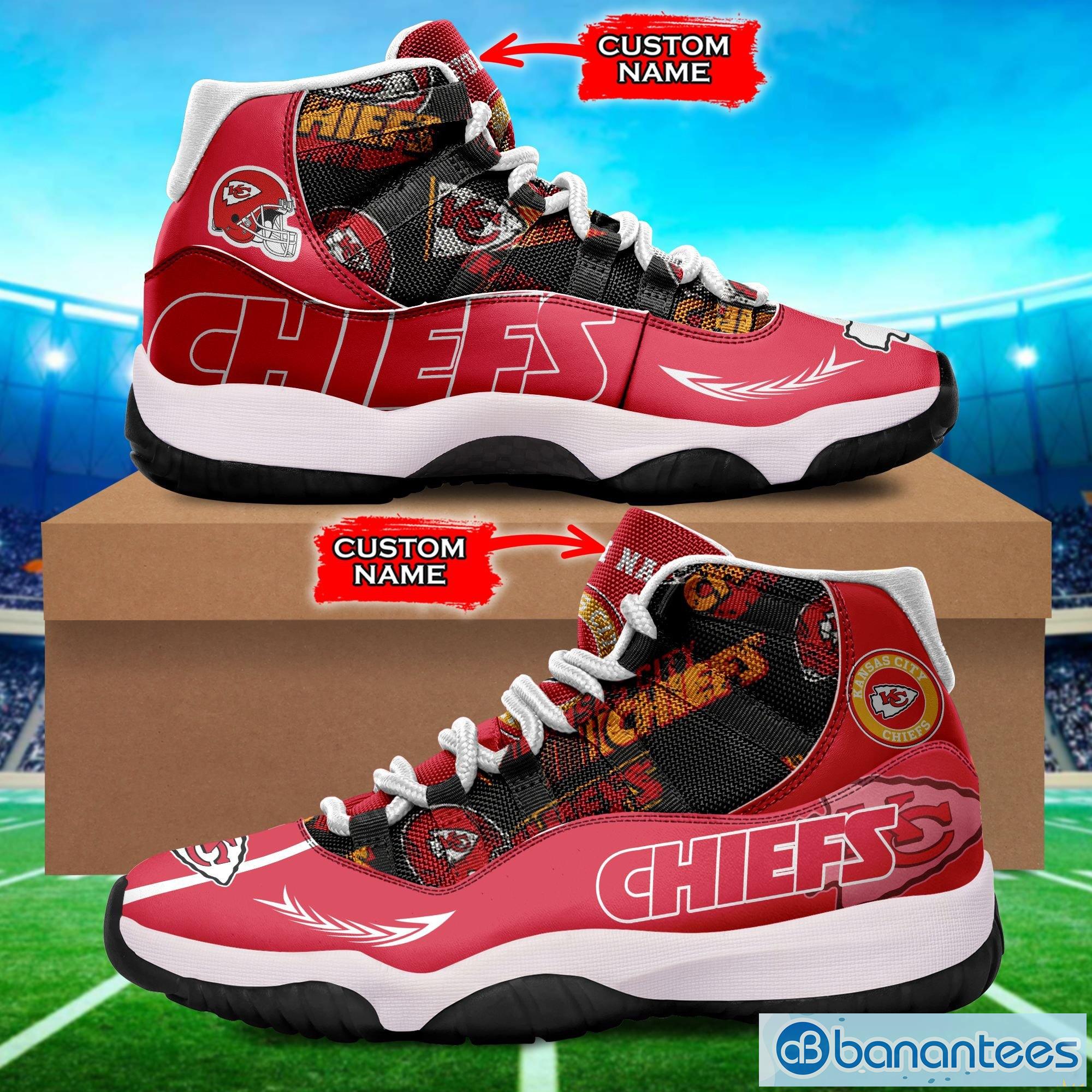Kansas City Chiefs 3D NFL 6 Custom Name Air Jordan 11 Sneakers For Men And  Women - Banantees