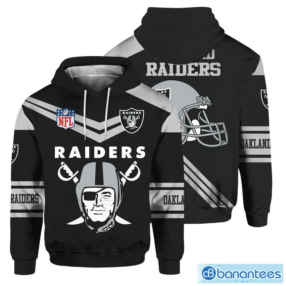 Las Vegas Raiders 3D Hoodie curve graphic Gift For Mens - Banantees