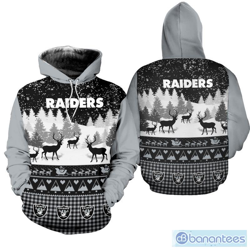 Las Vegas Raiders 3D Hoodie curve graphic Gift For Mens - Banantees