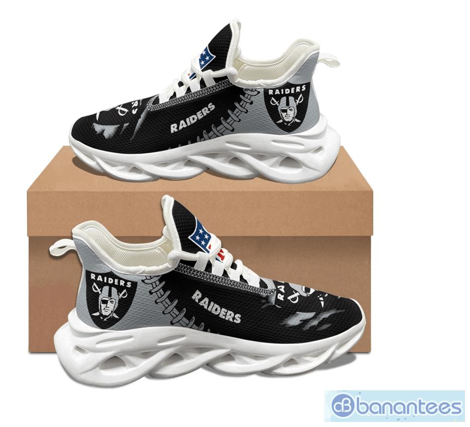 Las Vegas Raiders Nfl Max Soul Sneakers Sport Shoes - Banantees