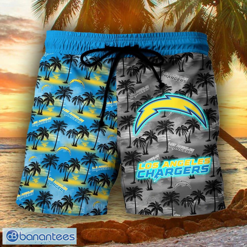 Los Angeles Chargers NFL Hawaiian Shirt And Short Sekeleton Design Hot  Short Styles For Men Women