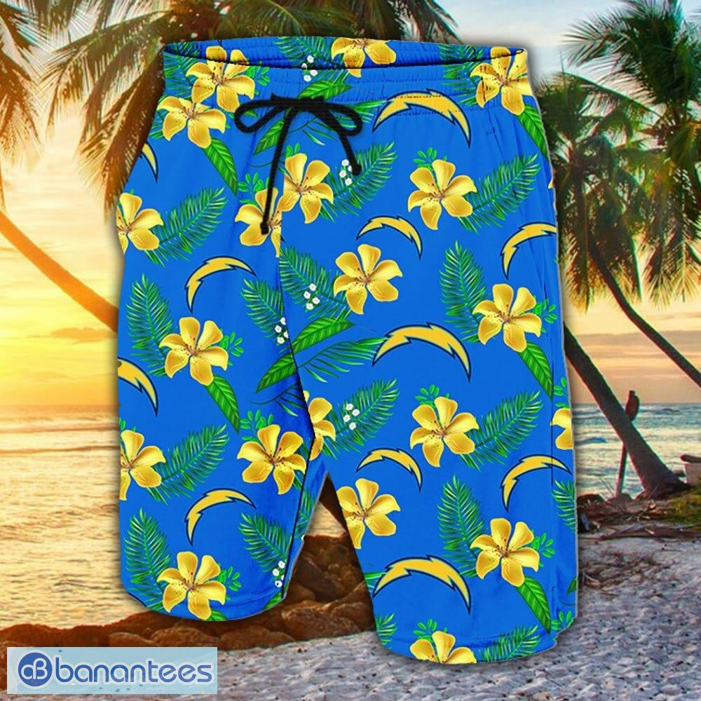 Los Angeles Chargers 3D Hawaiian Shirt And Shorts For Men And