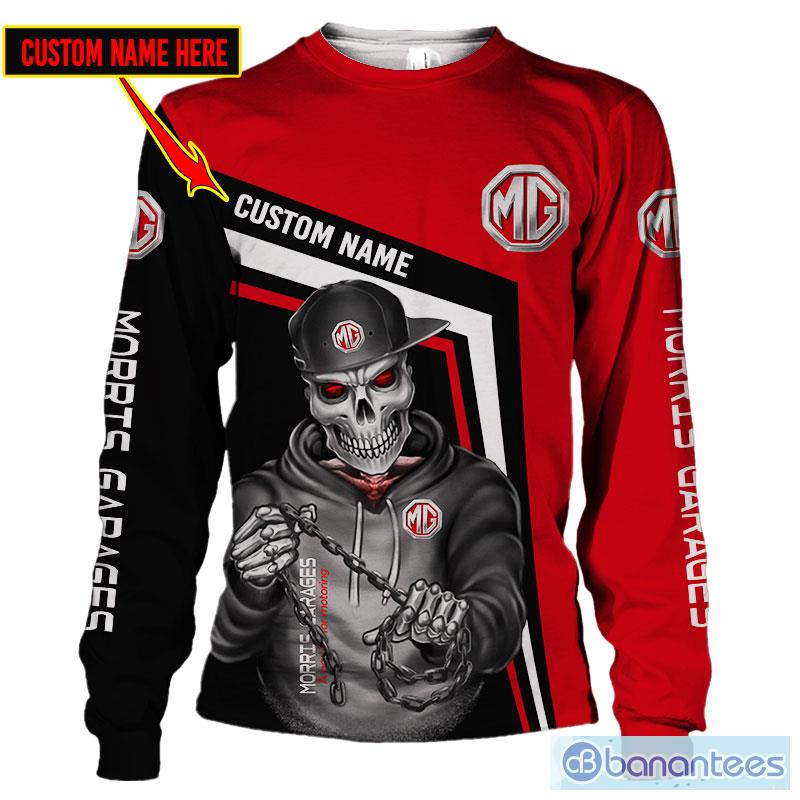 MG cars Skull T-Shirt, Sweatshirt Print All Over Custom Name - Banantees