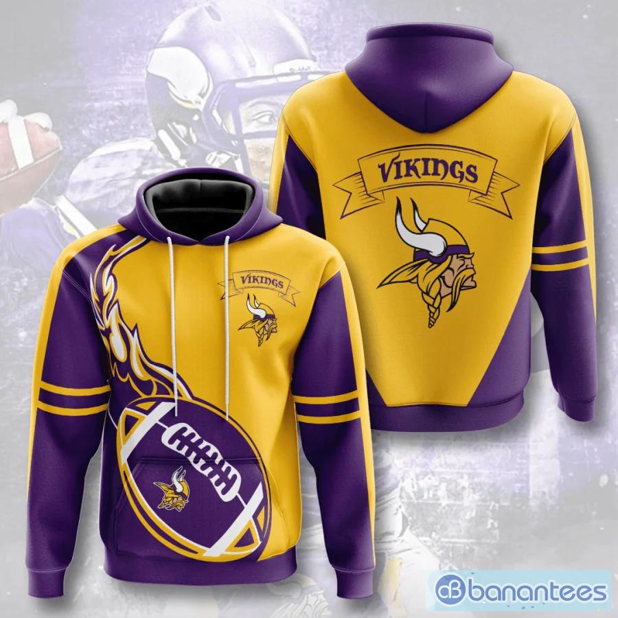 Minnesota Vikings Hoodies Full Over Print - Banantees