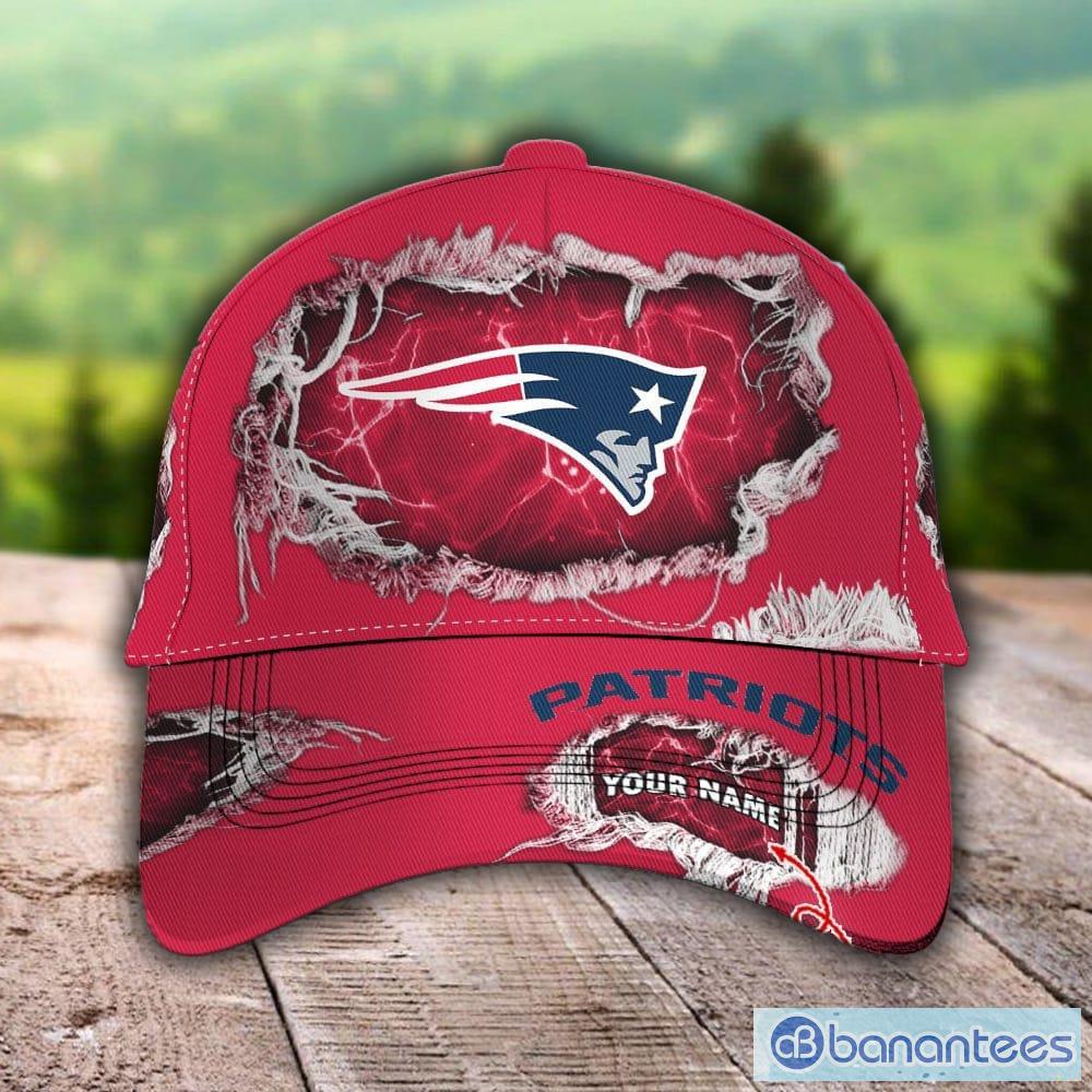 Nfl New England Patriots Classic Black Adjustable Cap/hat By Fan