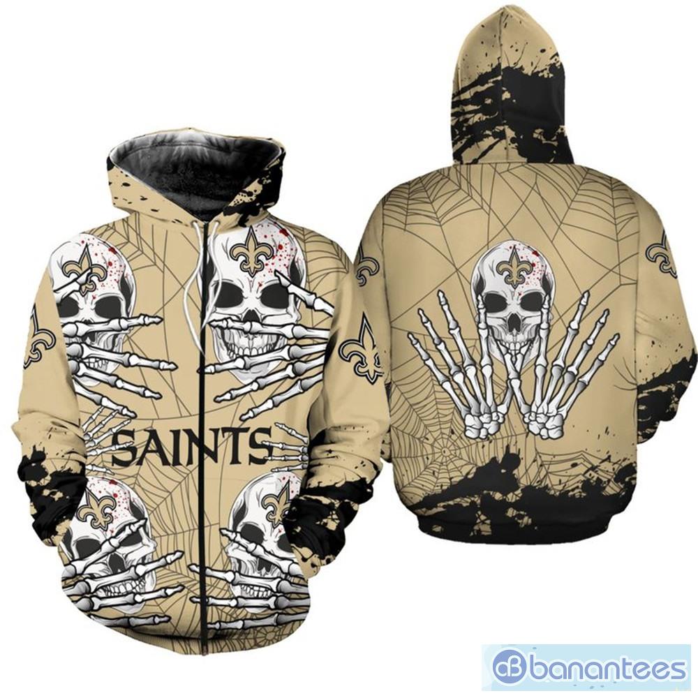 Saints skull outlet hoodie