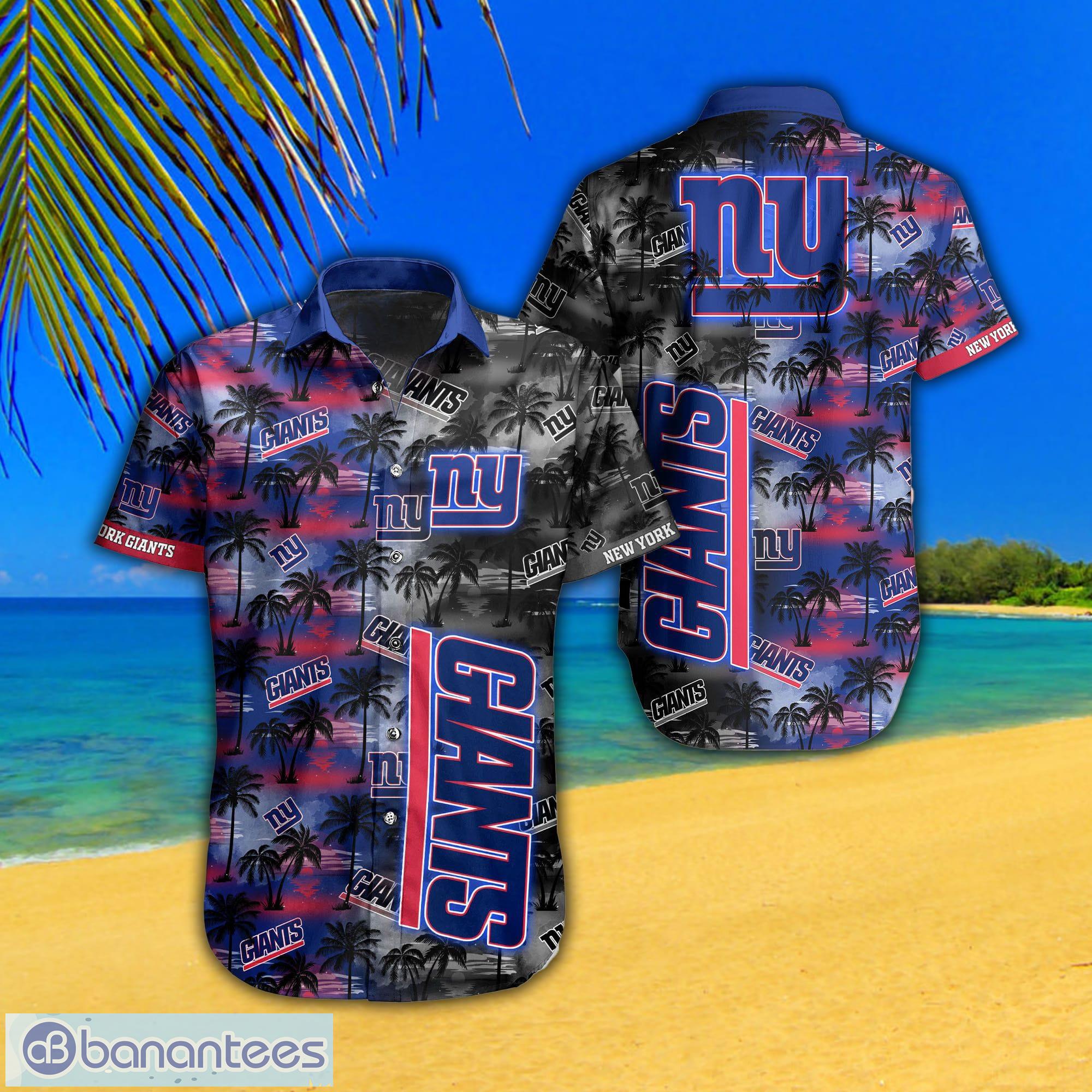 New York Giants Nfl Hawaii Aloha Full Shirts Men And Women For Fans -  Banantees