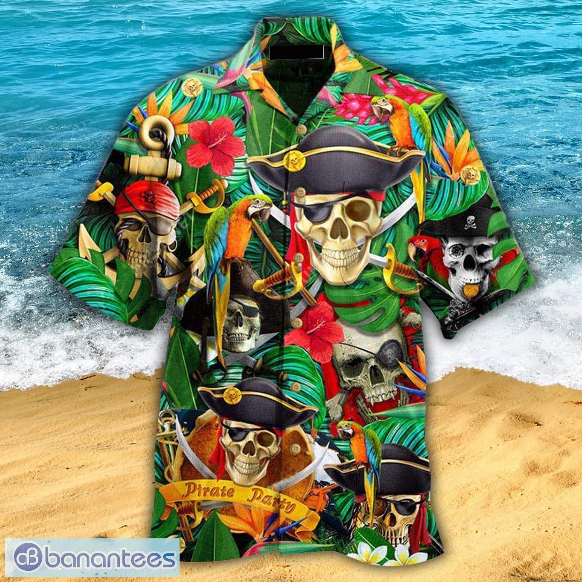 Pirates Skull Hawaii Shirt