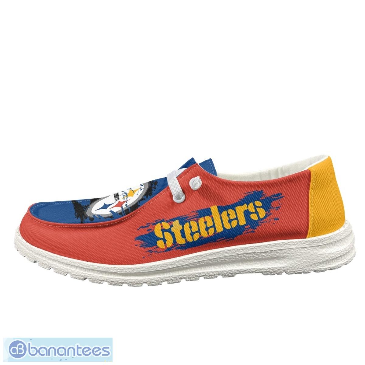 Pittsburgh Steelers Hey Dude Shoes Lace Up Loafers For Men And
