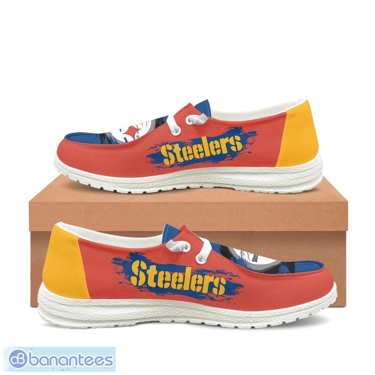 Pittsburgh Steelers Hey Dude Shoes Lace Up Loafers For Men And