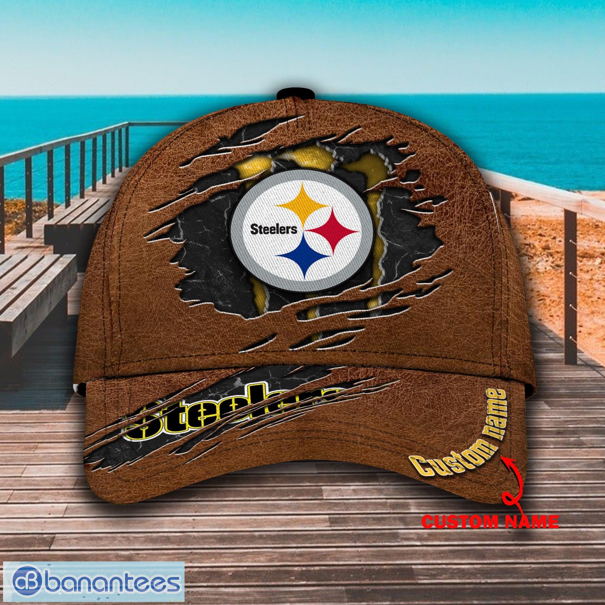 Pittsburgh Steelers Logo NFL Fans Hat Cap Custom Name - Banantees