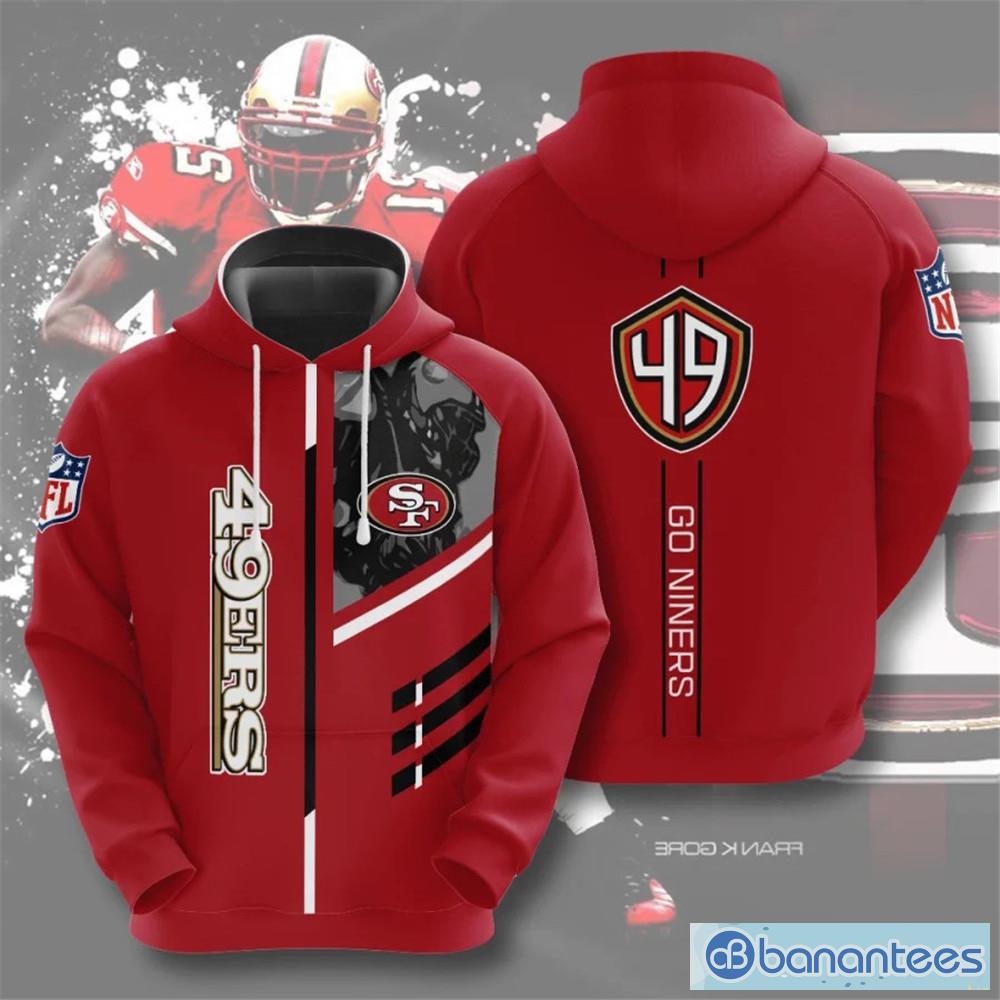 San Francisco 49ers 3D Hoodies 3 lines graphic Gift For Mens