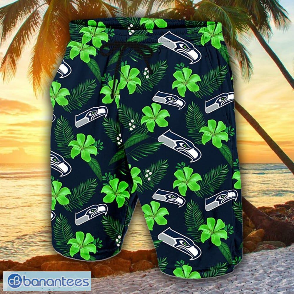 Seattle Seahawks 3D Hawaiian Shorts summer Gift For Mens - Banantees