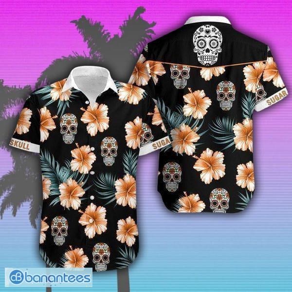 Colorful Sugar Skull 3D Hawaiian Shirt Gift For Men And Women