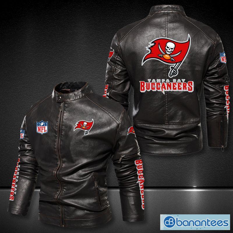 Tampa Bay Buccaneers Leather Jacket motorcycle fans Black For Mens -  Banantees