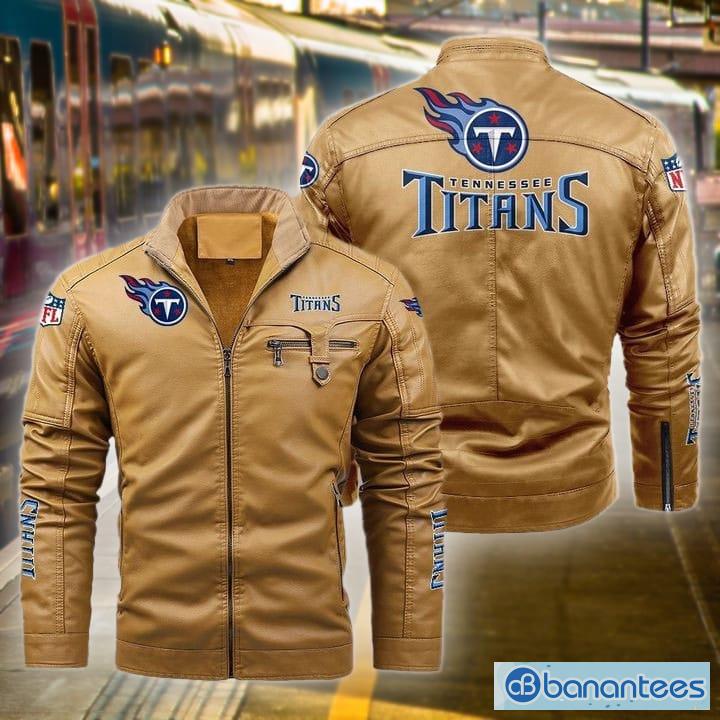 Tennessee Titans Leather Jacket Black Brow For Men And Women - Banantees