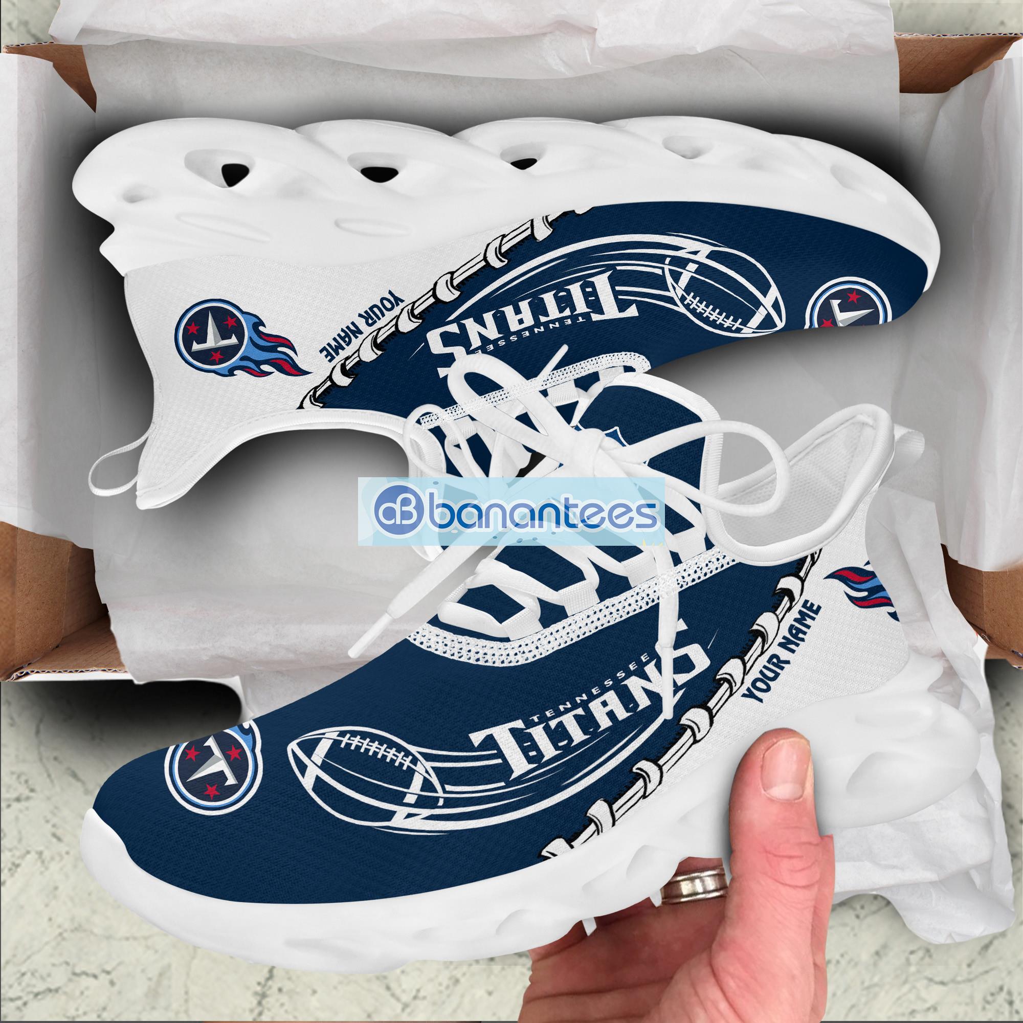 Tennessee Titans Sport Sneakers NFL Max Soul Shoes - Banantees