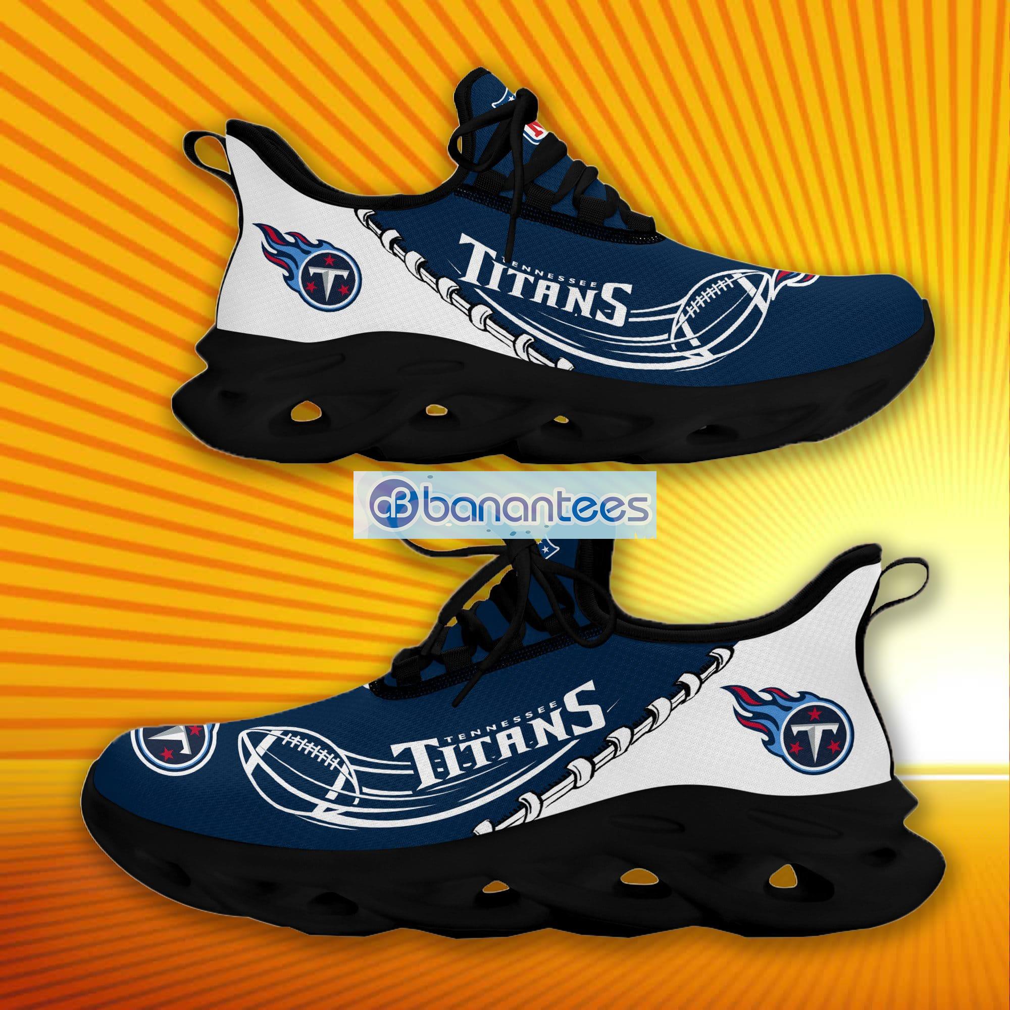 Tennessee Titans Sport Sneakers NFL Max Soul Shoes - Banantees