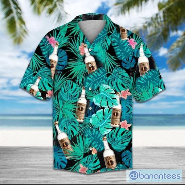 Tito's Handmade Vodka Hawaiian Shirt Palm Tree Best Beach Gift