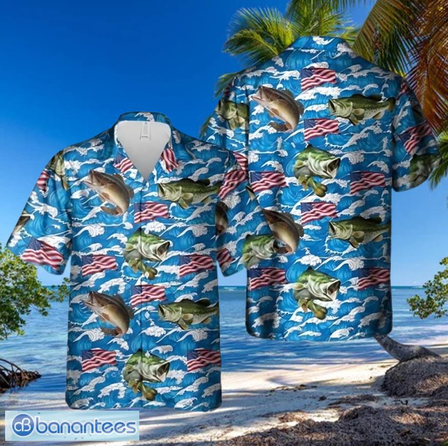 Usa Largemouth Bass Fishing Hawaiian Shirt Gift For Men And Women