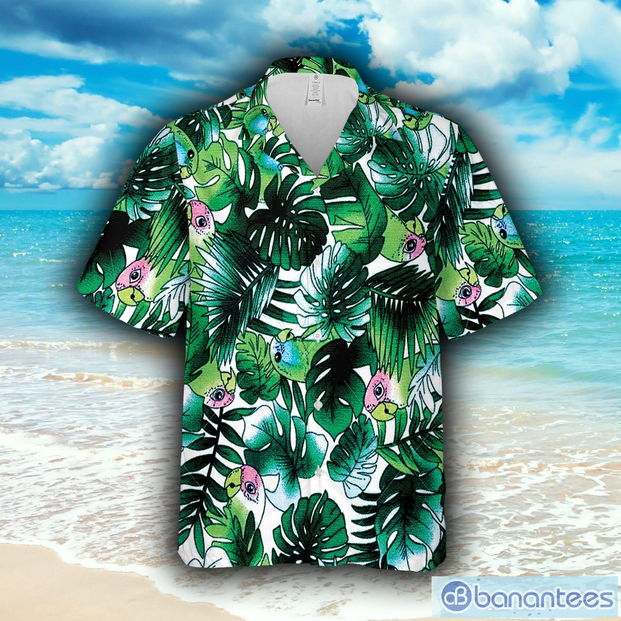 Vintage Hawaiian Parot and Leaves Hawaiian Shirt For Men And Women -  Banantees