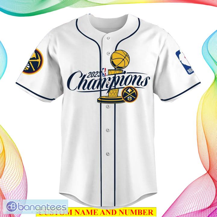 2023 NBA Finals Champions White Design Baseball Jersey - T-shirts