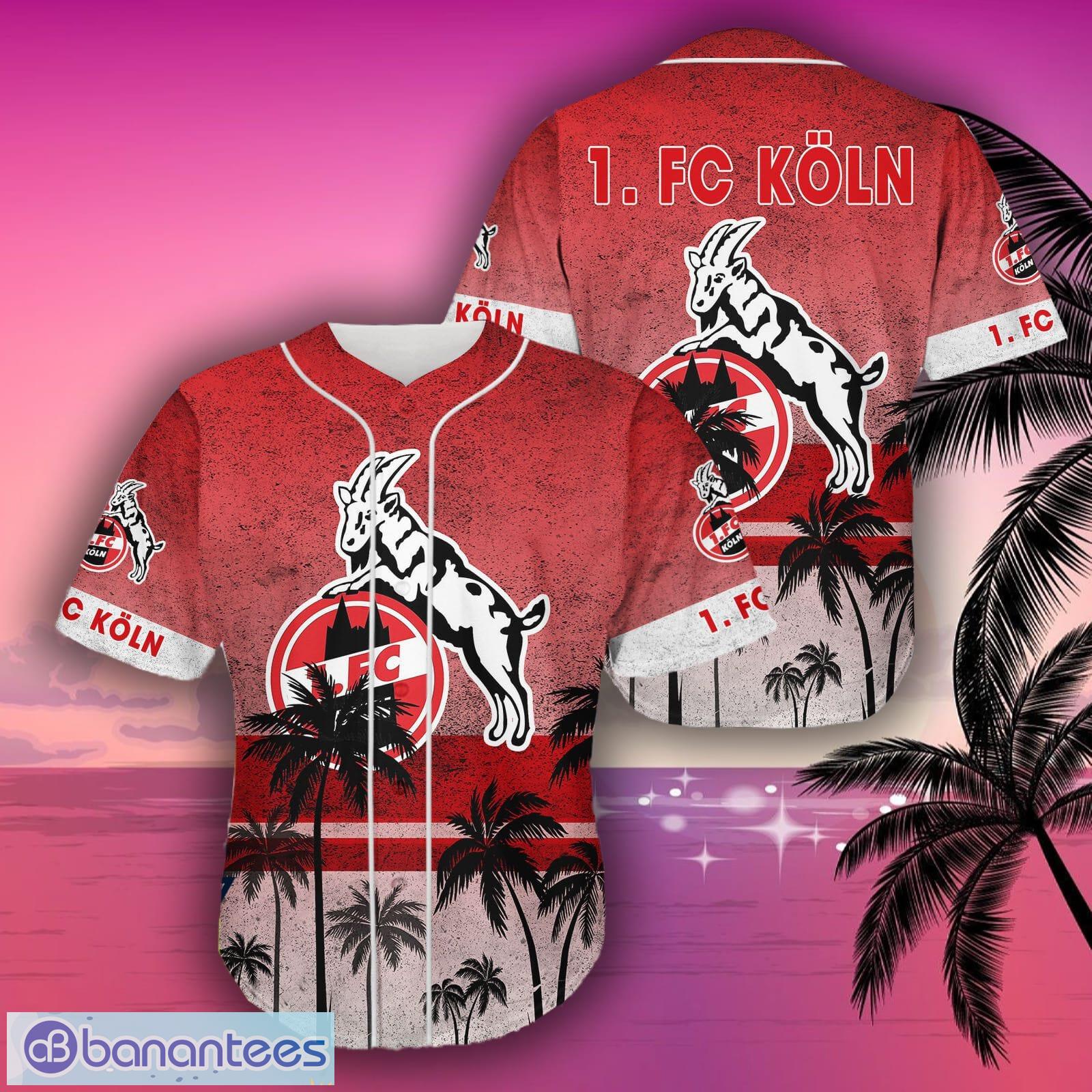 Aloha Coconut 1 FC Koln Logo Bundesliga Baseball Jersey Shirt For Fans -  Banantees