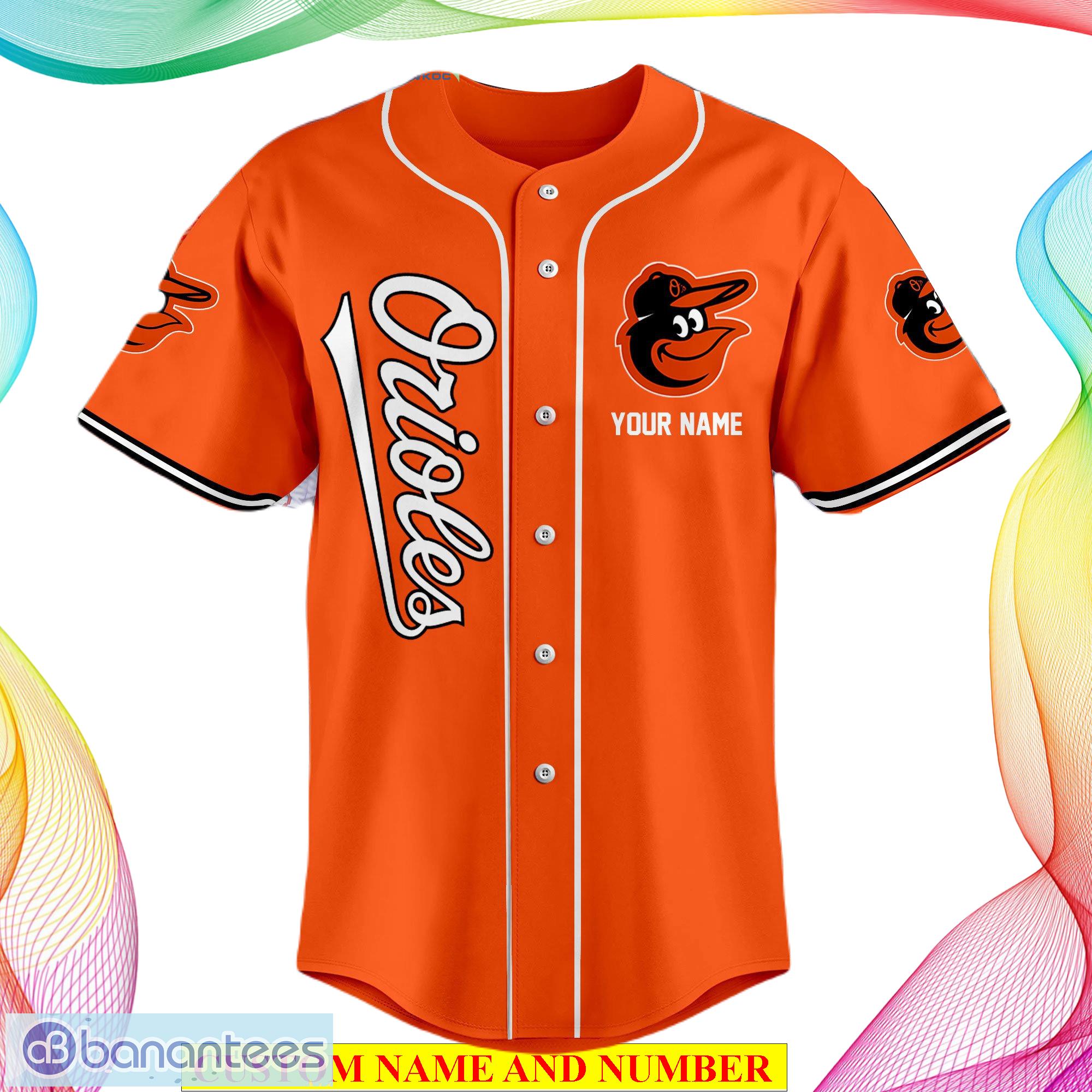 Baltimore Orioles Love Team Orange Design Jersey Baseball Shirt