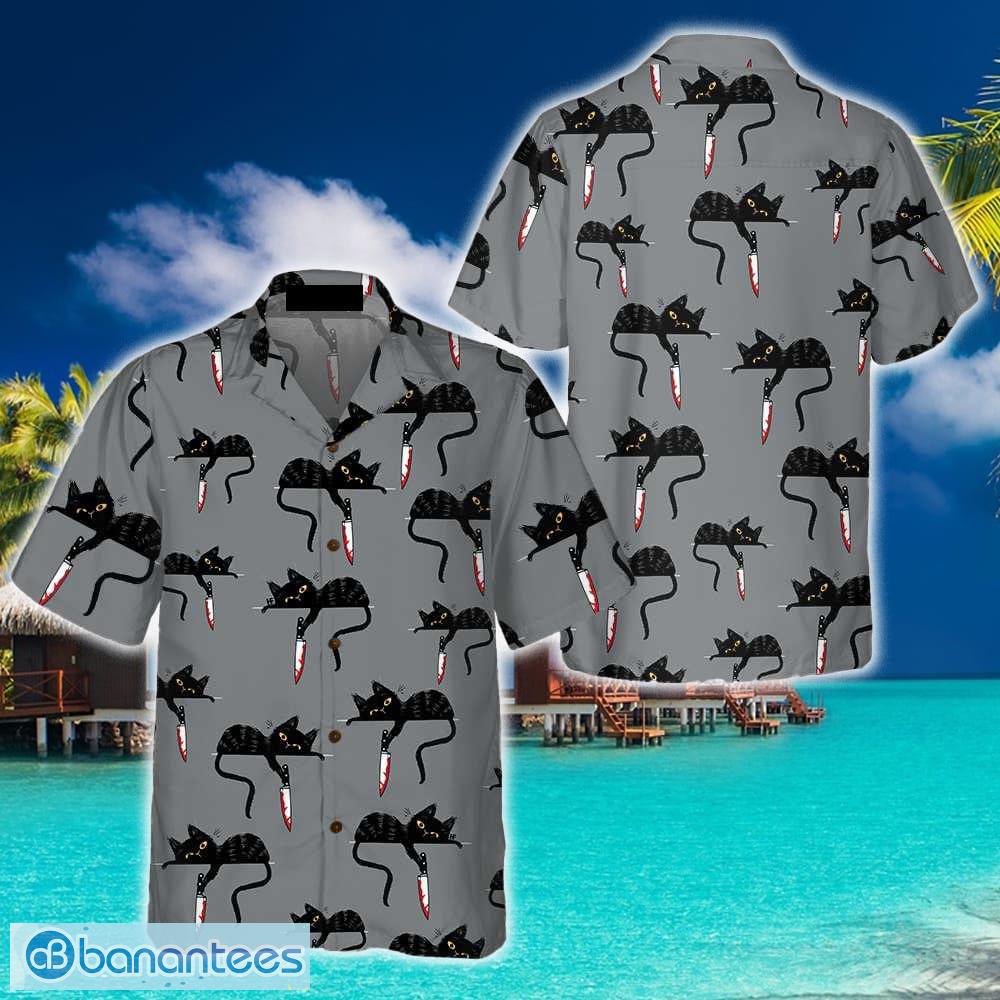 Cat themed 2024 hawaiian shirt