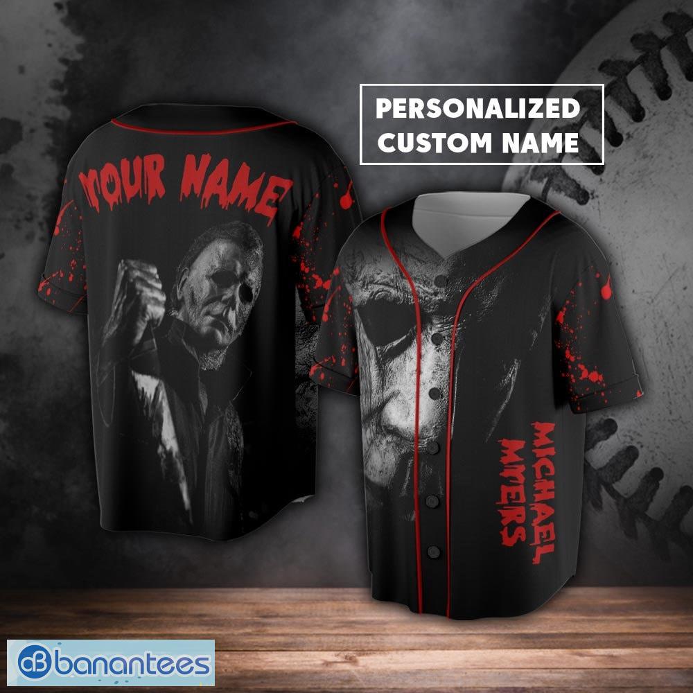  Horror Custom Name Baseball Jersey for Men