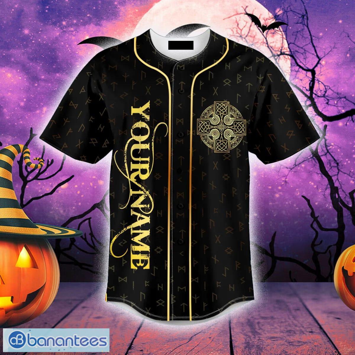 Odin Allfather Celtic Cross Viking 3D Printed Baseball Jersey