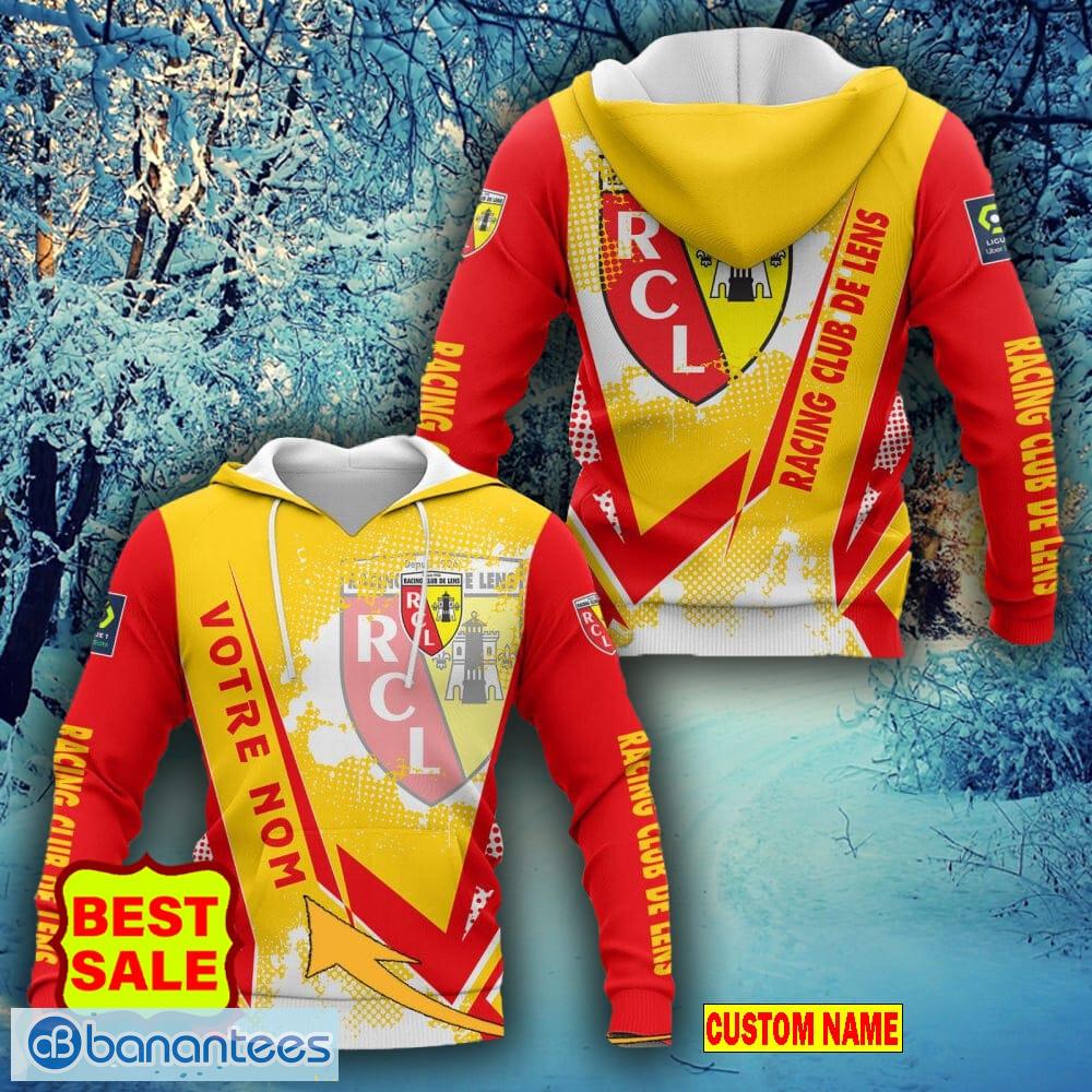 Custom Name Racing Club de Lens Fans Ligue 1 Logo Hoodie And Pants