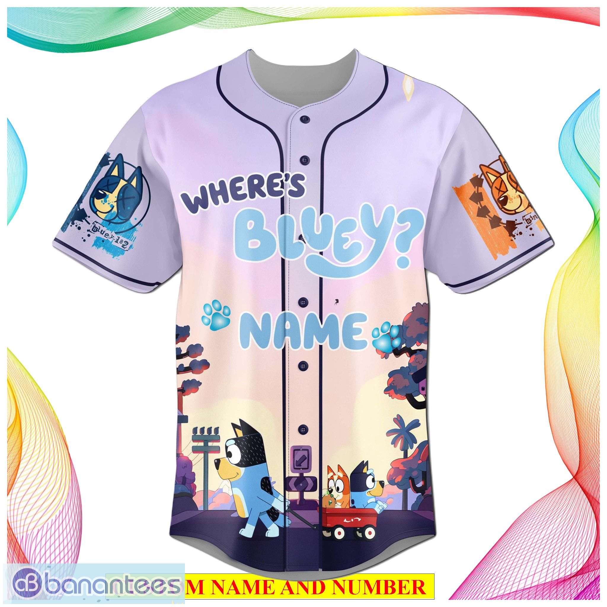Custom Number And Name Bluey's Big Play 2023 On Tour Prink Style Baseball  Jersey Shirt For Men And Women - Banantees