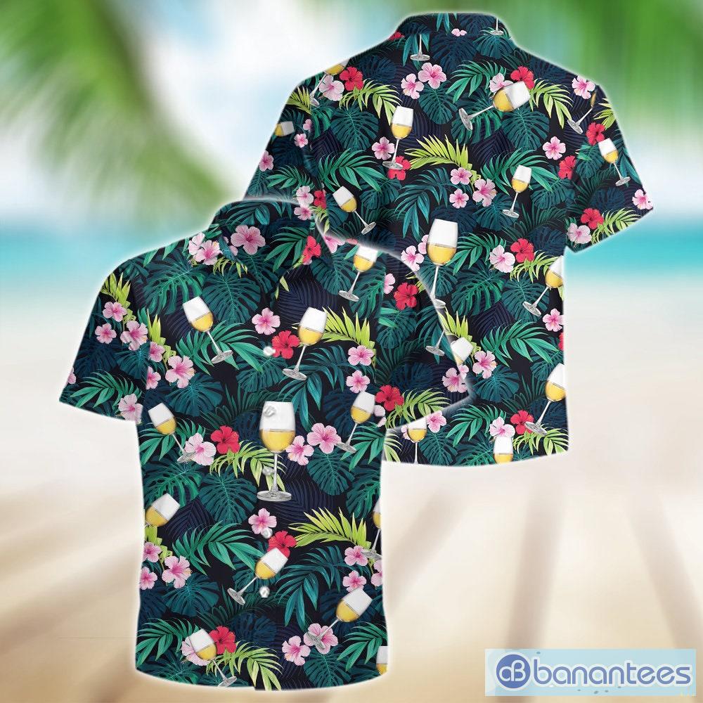 Beer Short Sleeve Shirt, Casual Shirt Men Wine, Beer Hawaiian Shirt