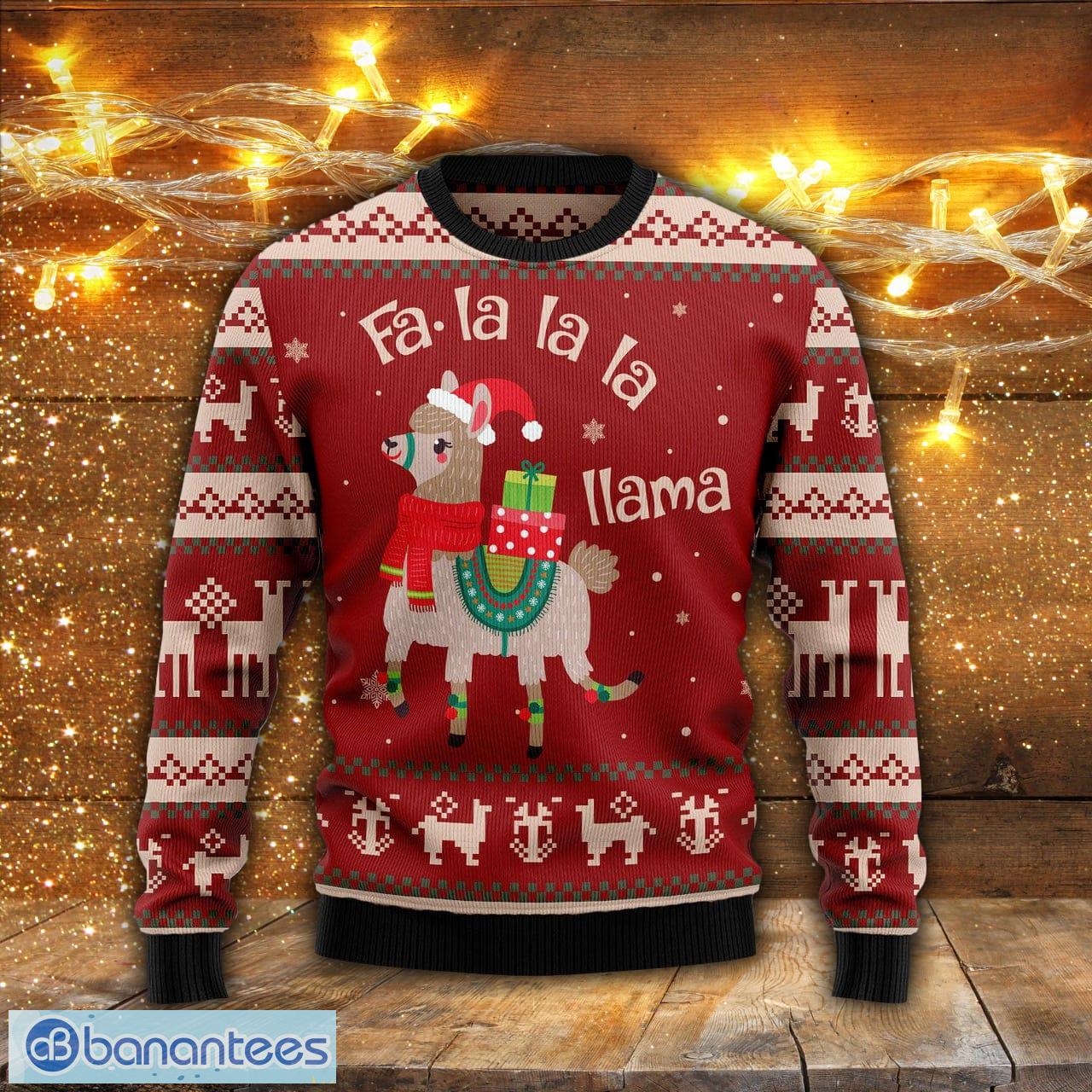 Mens llama christmas clearance sweater