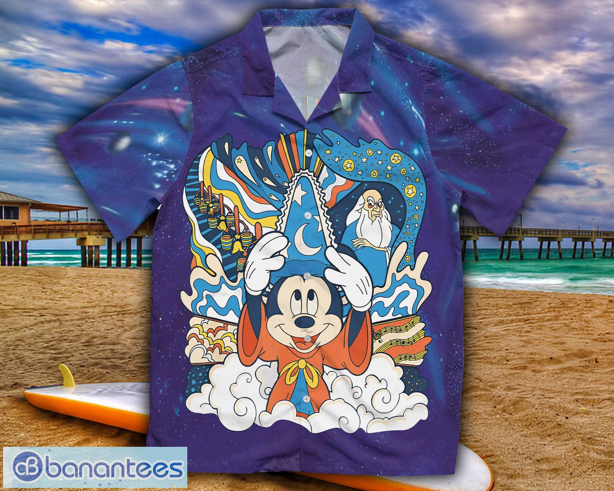 Fantasia Sorcerer Mickey Disney an Fantasmic Mickey Mouse Hawaiian Shirt  Gift - Banantees