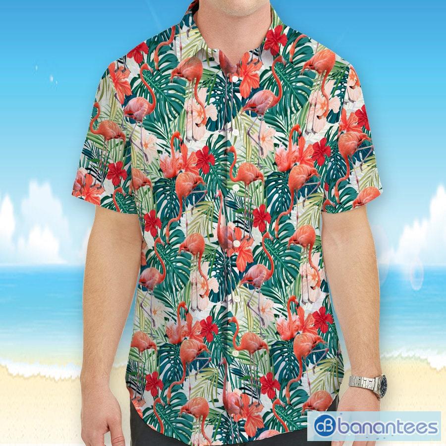 Flamingo Hawaiian Shirt Flamingo Beach Funny Hawaiian Shirt