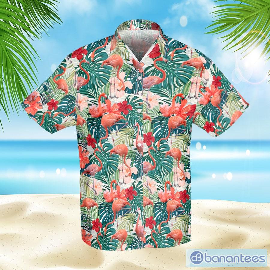 Flamingo Hawaiian Shirt Flamingo Beach Funny Hawaiian Shirt