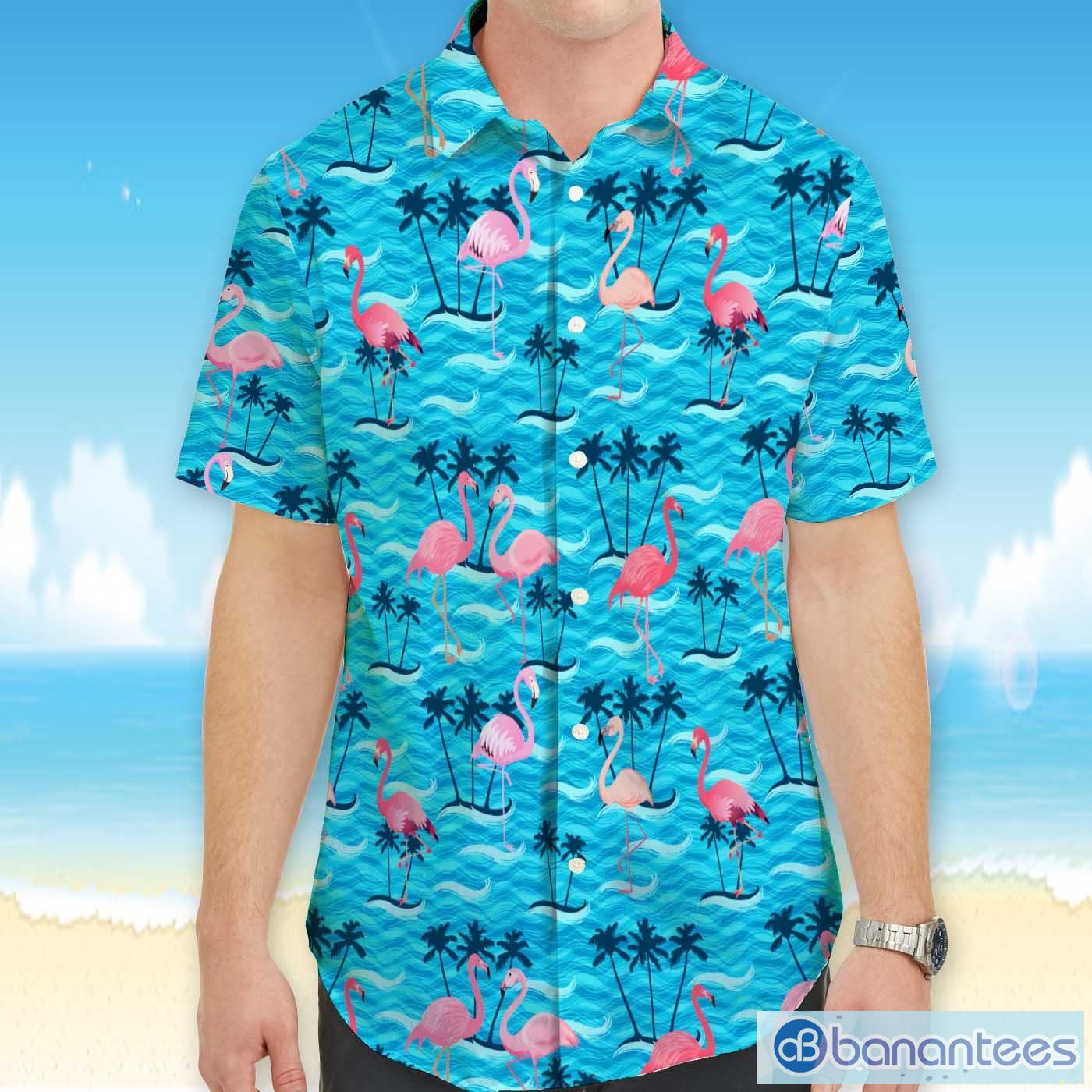 Flamingo Hawaiian Shirt Flamingo Beach Funny Hawaiian Shirt