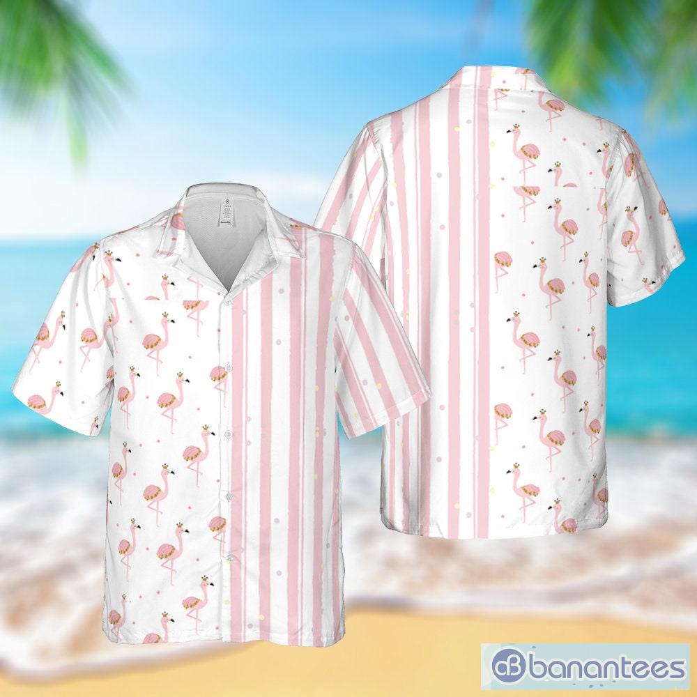 flamingo short sleeve button down