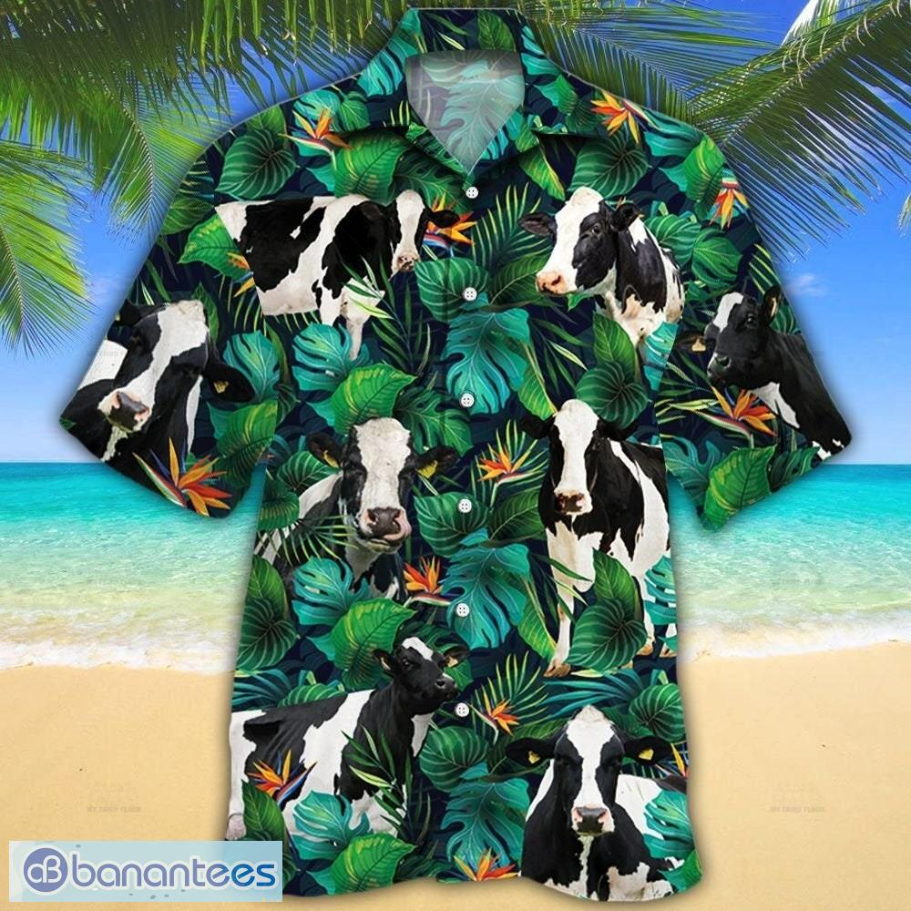 Cow Hawaiian Shirt Funny Tropical Cow Aloha Shirt, Aloha Hawaiian