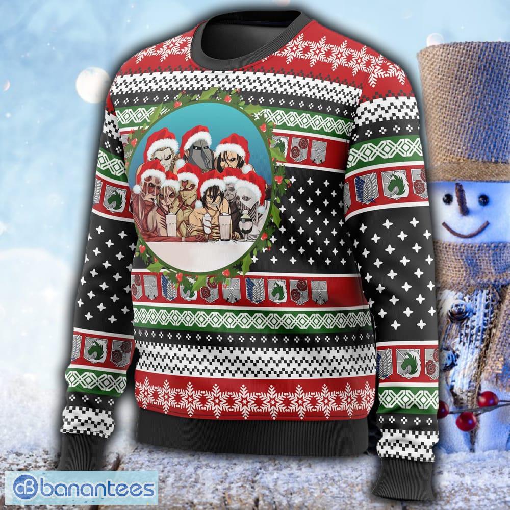 Nine Titans Attack on Titan Anime Ugly Christmas Sweater Xmas Gift