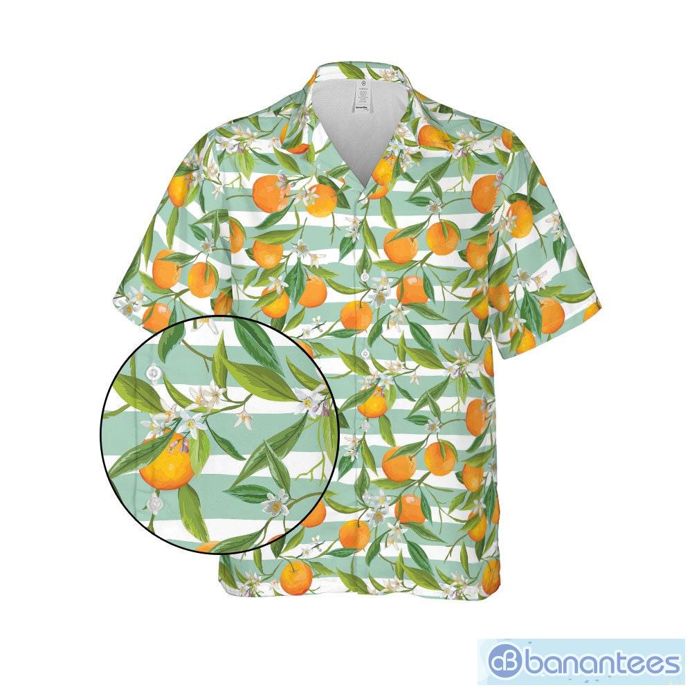 Orange for Men, Women, Fruit Shirt Summer Hawaiian Shirt - Banantees